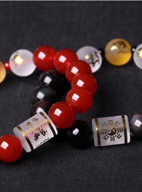 2026本命年手链十二生肖本命佛三合佛珠手串属猴鼠龙男女款吉祥物