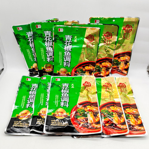 重庆渝和青花椒鱼调料220g*10袋椒麻味鱼调佐料火锅底料花椒鸡家 - 图2