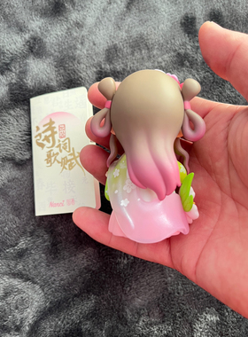 若来囡茜nanci诗词歌赋系列手办可爱家居装饰摆件人面桃花相映红