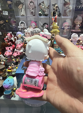 黑玩正版寻找卷卷世界的出口系列手办创意装饰摆件粉红发呆学者