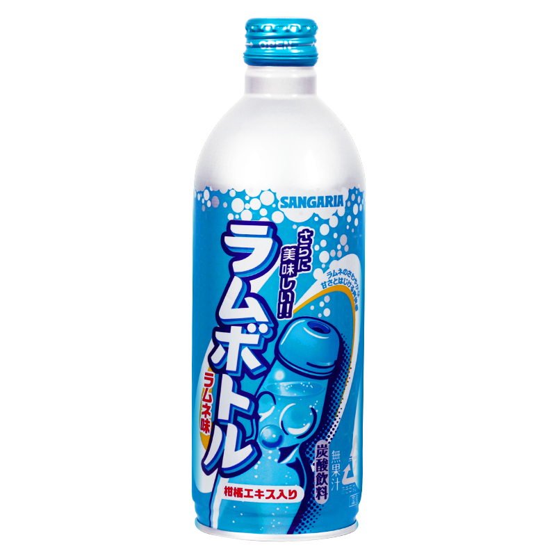 日本进口SANGARIA桑戈利亚波子汽水葡萄密瓜原味碳酸饮料500ml - 图3