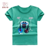 Детская хлопковая футболка с коротким рукавом, летняя одежда для мальчиков, летняя форма, короткий рукав, в корейском стиле, детская одежда, подходит для подростков