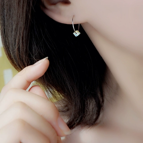 Универсальные модные серьги, серебро 925 пробы, популярно в интернете