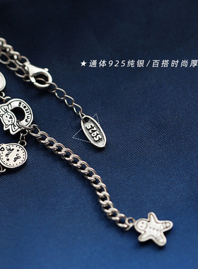 小Z优品银时尚百搭个性项链复古