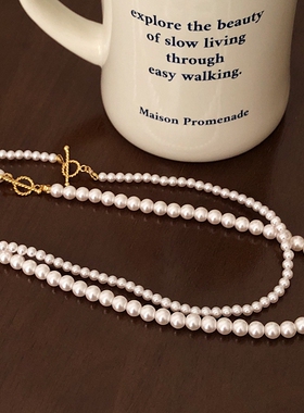 【无瑕疵特价】fever博主同款纯银正圆人造珍珠项链925银