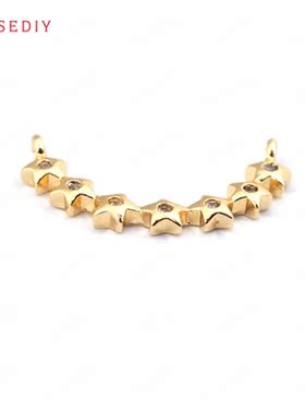 diy铜镀真金头饰挂件项链