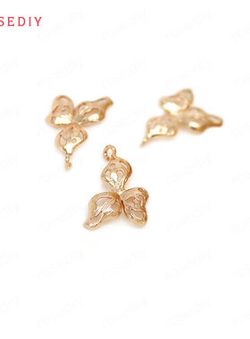 diy铜镀真金手链耳环头饰挂坠