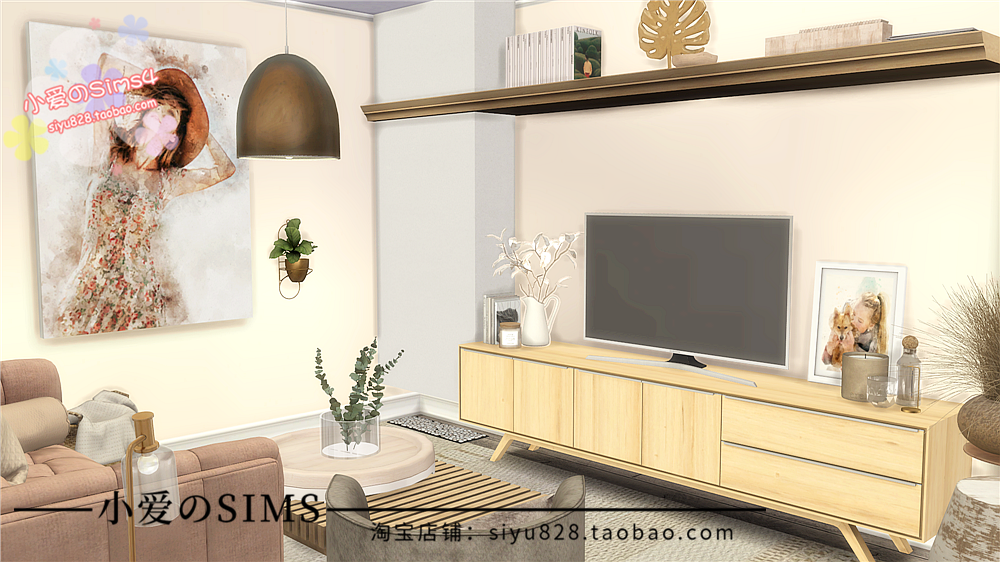 模拟人生4Sims4房屋mod三米舒诺1310公寓住宅613#|1卧1卫|-1.90版 - 图2