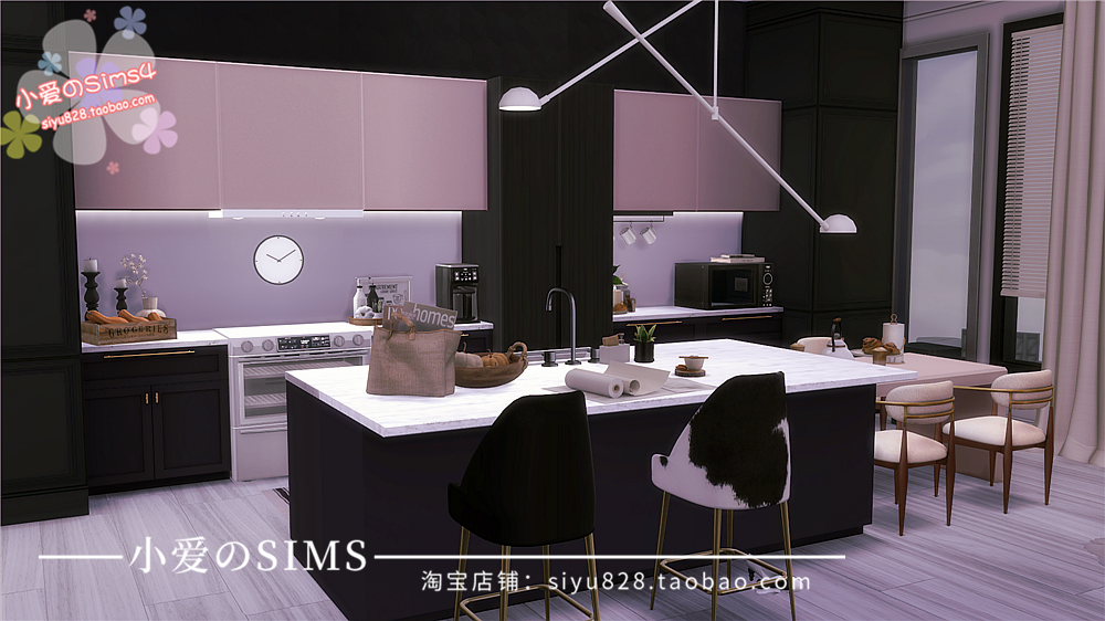 模拟人生4Sims4房屋mod三米舒诺121公寓住宅633#|1卧1卫|-1.93版 - 图0