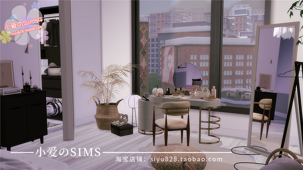 模拟人生4Sims4房屋mod三米舒诺121公寓住宅633#|1卧1卫|-1.93版 - 图3