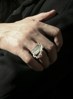 MUSA男女纯银个性戒指手工打造