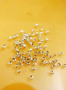 碎银子配件DIY999足银小方形散珠