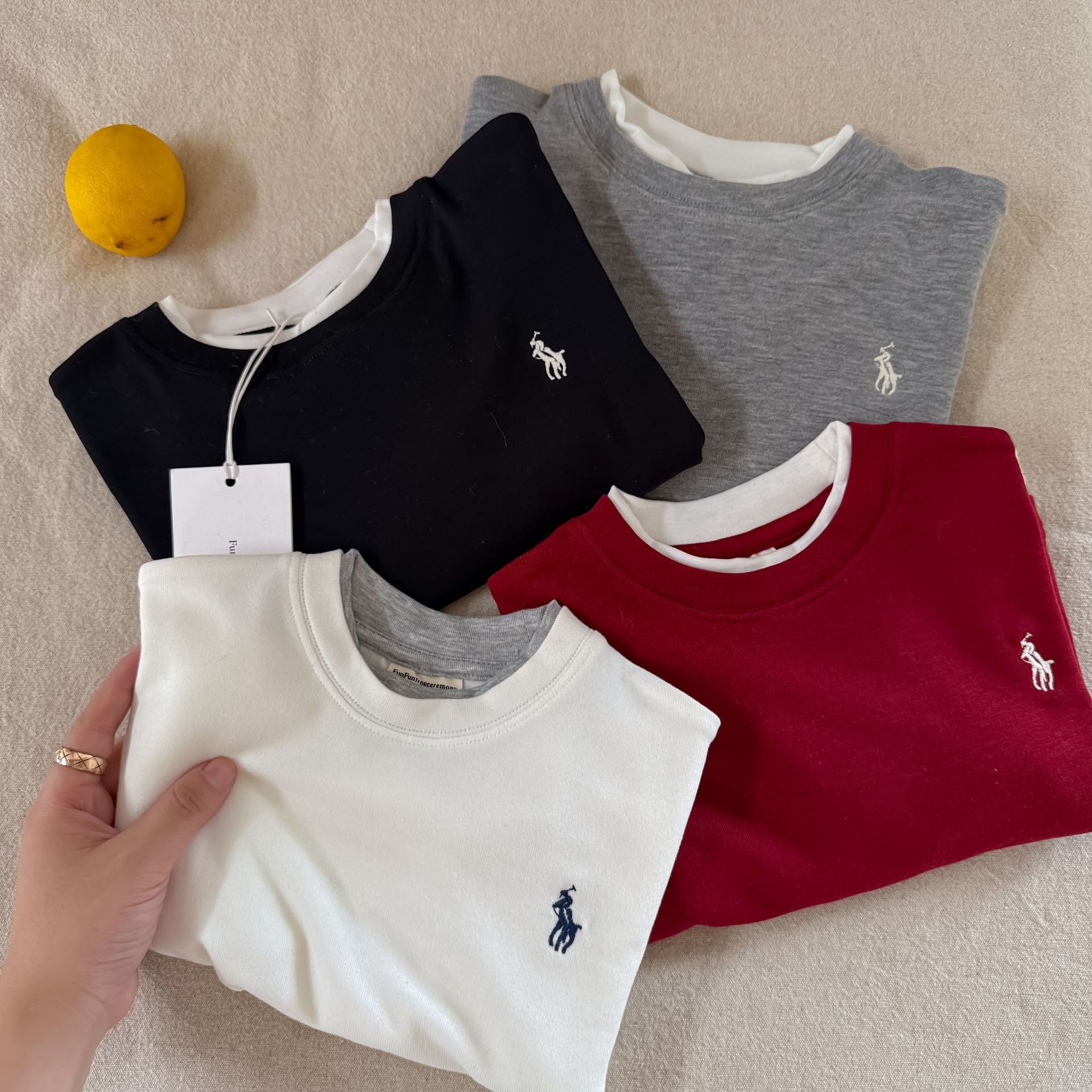 儿童T恤柔软秋冬2025新款男女童纯色上衣洋气宝宝纯棉打底衫弹力,淘宝优惠券,粉丝福利购,淘宝优惠卷