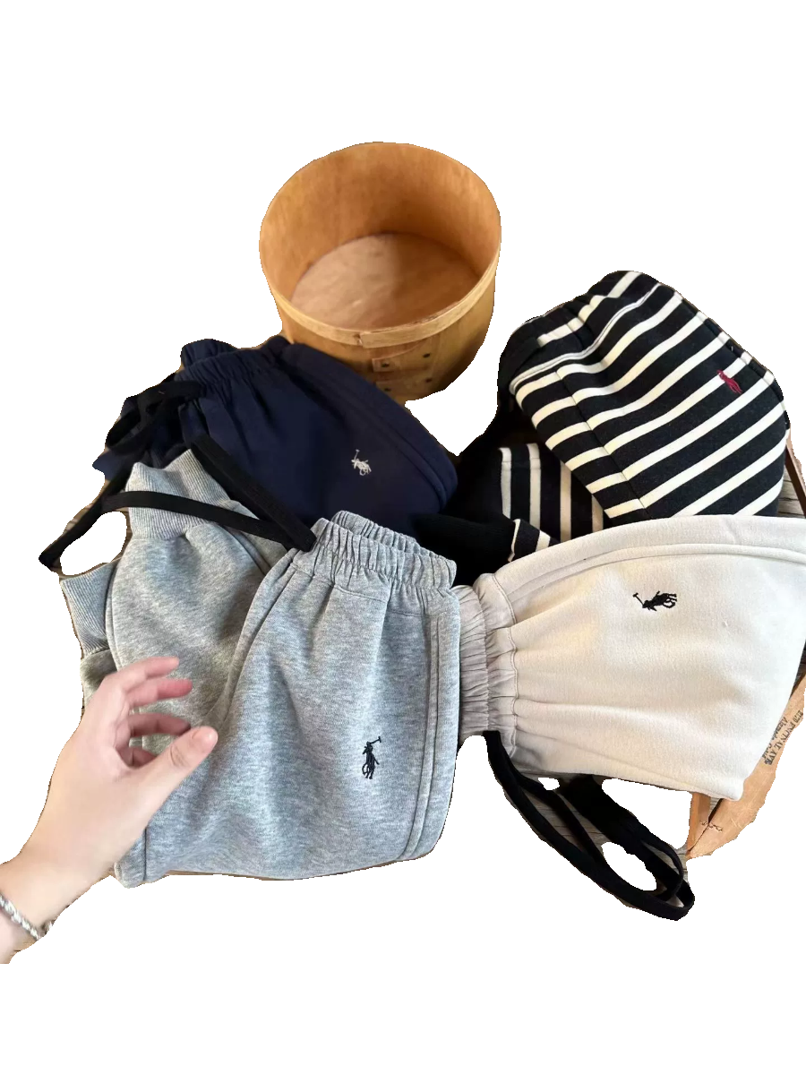 儿童长裤女一体绒冬季款宝宝束脚休闲裤纯色男童条纹卫裤加绒加厚,淘宝优惠券,粉丝福利购,淘宝优惠卷