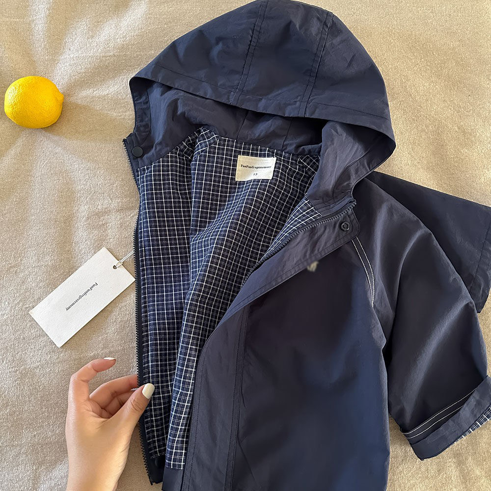 儿童连帽外套男简约2026春秋新款小童潮牌开衫宝宝短款风衣女洋气,淘宝优惠券,粉丝福利购,淘宝优惠卷