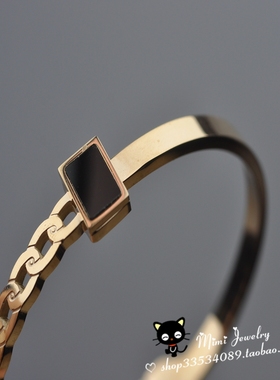 中性帅气率性不对称金属质感手镯