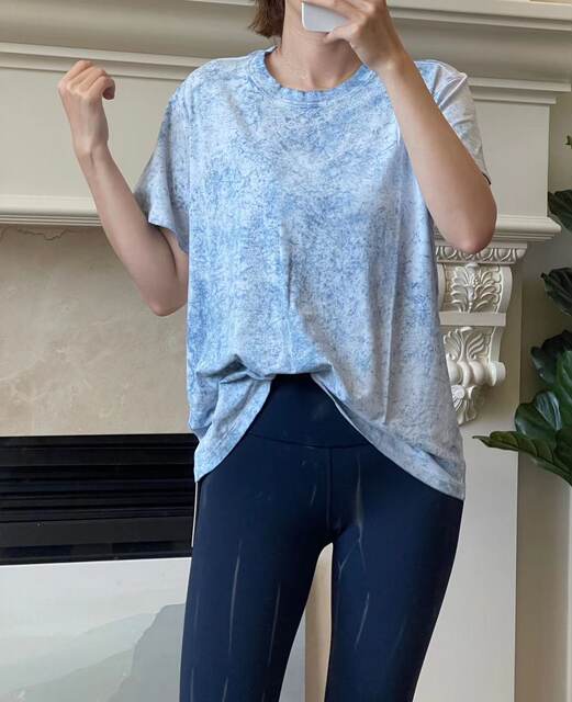Lululemon ການຊື້ All Yours SS T-Shirt yoga sports casual loose slimming short slimming