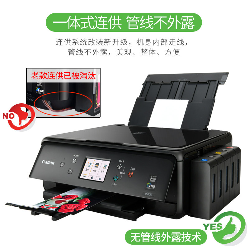 佳能ts6220一体机高清照片打印机 佳恒办公喷墨多功能一体机