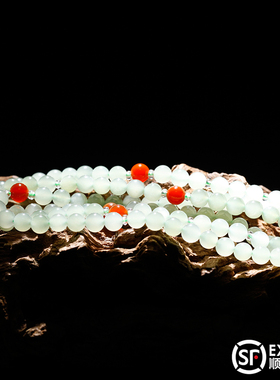 玉友新款和田玉手链手持多圈挂链