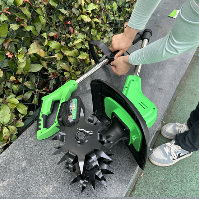 Wireless charging lawn mower, electric digging hoe, lithium battery hoe, all-in-one weeding machine, electric lawn mower, plowing the land