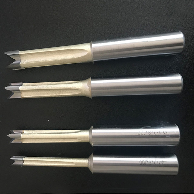 Alloy head mortise and tenon cutter CNC four-tooth mortise drill
