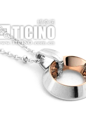 时尚风瑞士镶嵌钻石项链饰品吊坠