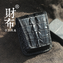 Wallet handmade leather Genuine Avocado Leather Waist Hang Lighter Leather Cover Apply Zp Lighter Cover Accessories