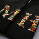 Eight o'clock self-study room original surname letter embroidery love DIY material package Spring Festival Valentine's Day gift