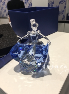 代购专柜正品 SWAROVSKI施华洛世奇迪士尼灰姑娘水晶摆件