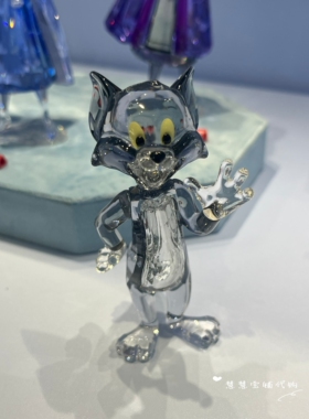 代购SWAROVSKI施华洛世奇 汤姆猫杰瑞鼠水晶摆件5515335 5515336
