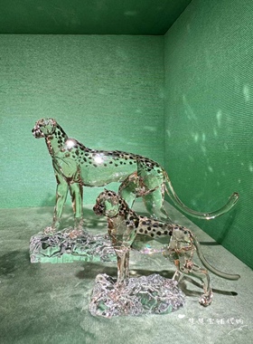 代购专柜正品SWAROVSKI施华洛世奇野生动物大象斑马羚羊水晶摆件