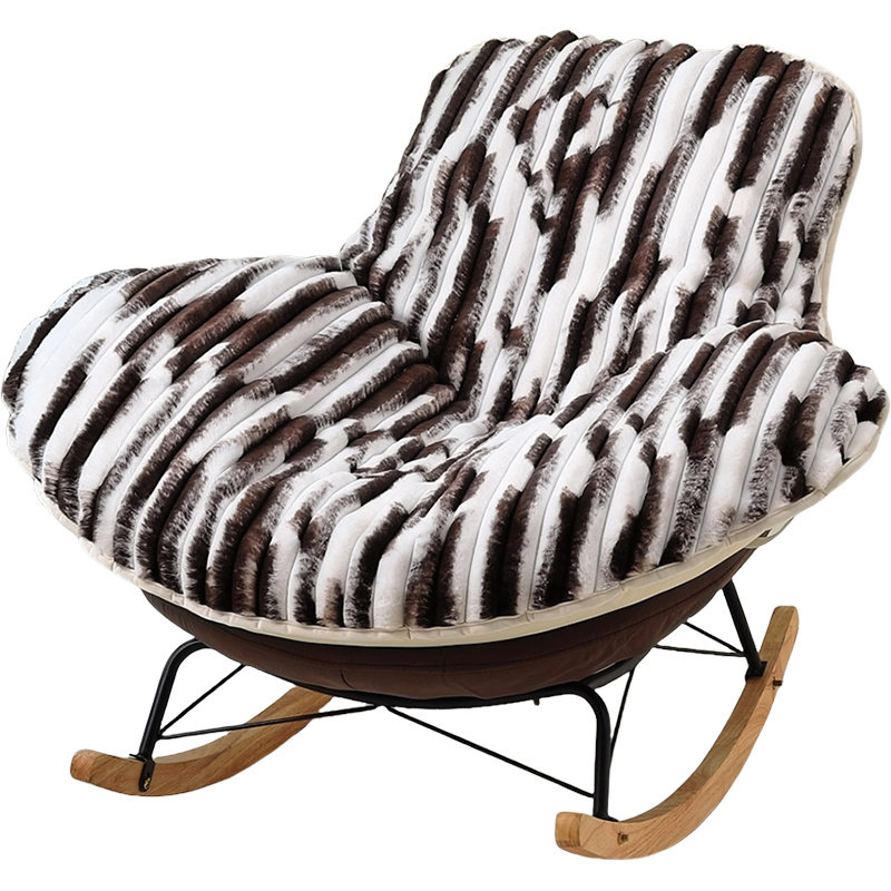 毛绒加厚坐垫套罩摇摇椅躺椅垫子套子冬季盖布网红龙虾椅套垫套罩,淘宝优惠券,粉丝福利购,淘宝优惠卷