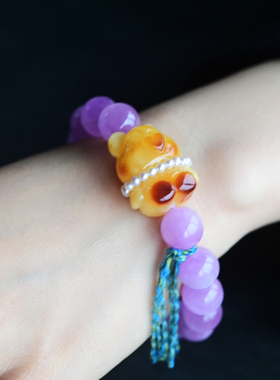 一斤钻戒天然紫锂辉18K金