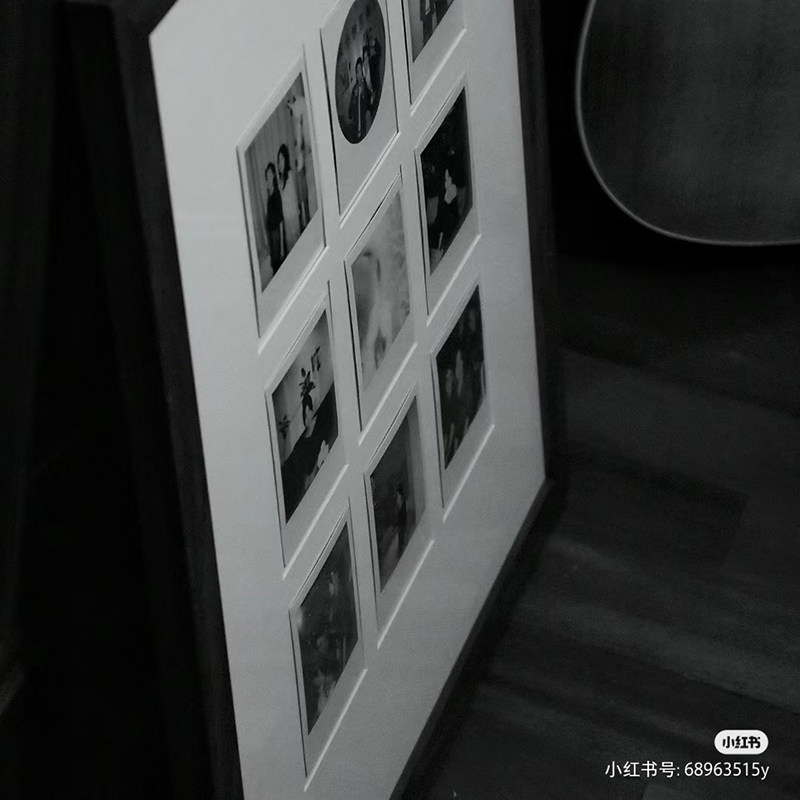 宝丽来标准拍立得wide九宫格简约小红书热门卡纸框画框裱框照片墙,淘宝优惠券,粉丝福利购,淘宝优惠卷