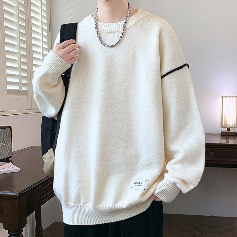 红色青少年毛衣男孩秋冬季新款男装士大童潮牌加厚保暖针织打底衫,淘宝优惠券,粉丝福利购,淘宝优惠卷