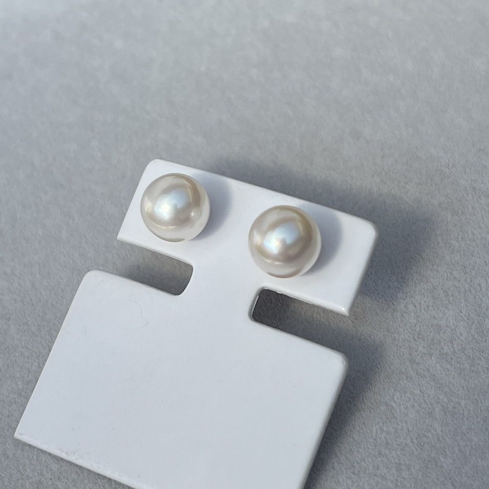 S925银镜面极强光微瑕正圆天然日本海水akoya珍珠耳环素耳钉8.2mm,淘宝优惠券,粉丝福利购,淘宝优惠卷