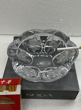 高品质原装进口水晶花朵烟灰缸烟灰缸家用烟灰缸便宜特价酒店套装