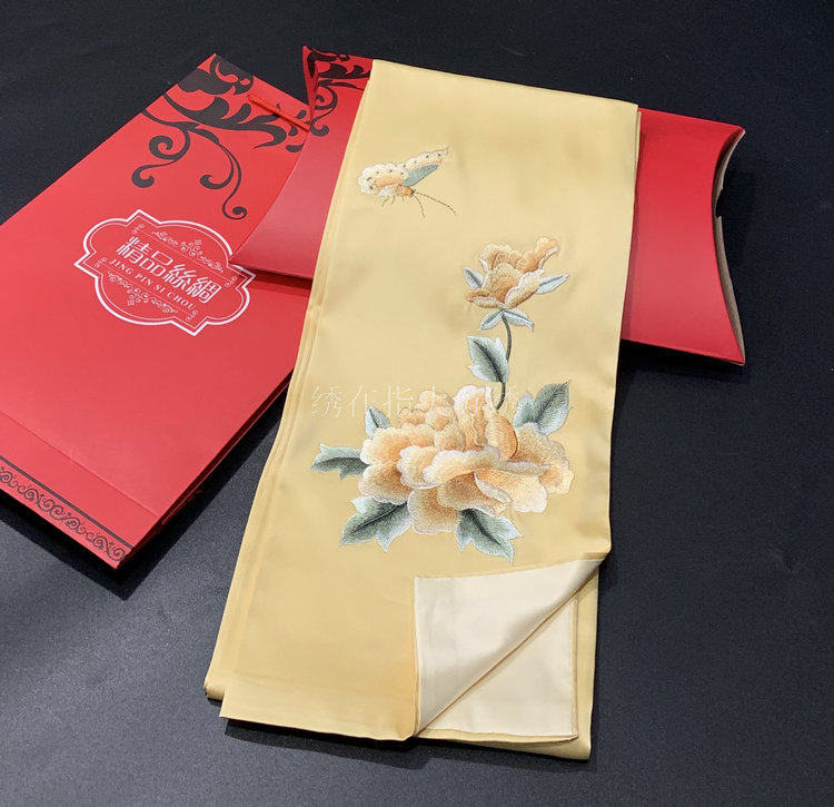 苏州丝绸真丝丝巾苏绣手工刺绣围巾中国风绣花桑蚕丝披肩围巾礼品,淘宝优惠券,粉丝福利购,淘宝优惠卷