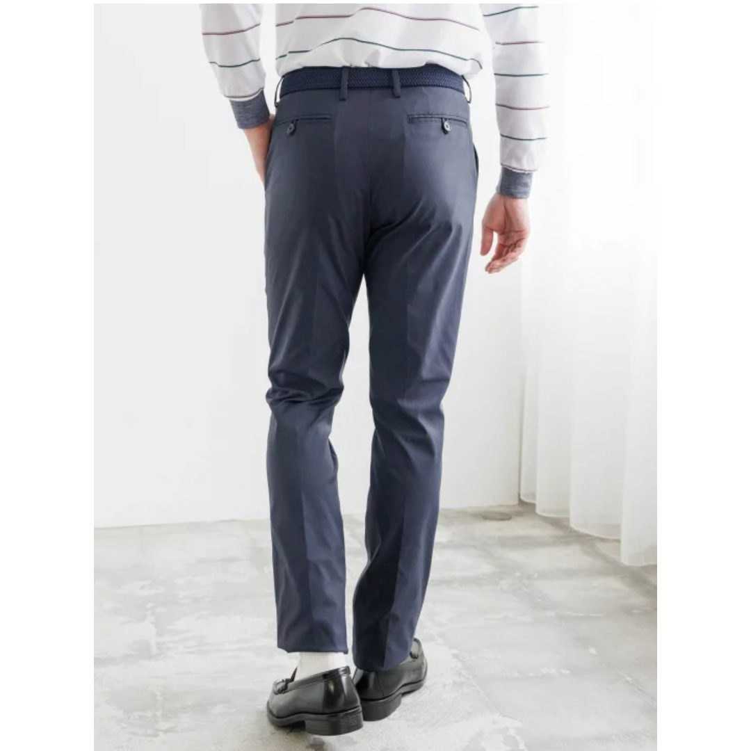 日单男装品牌春秋新款时尚休闲商务百搭金属扣西装裤休闲裤29071 - 图1