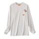 Lollipop embroidered sweatshirt cotton blend casual and versatile