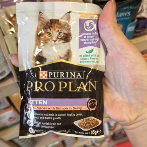 港购 日版Purina Pro Plan普瑞纳幼猫三文鱼湿粮主食餐包85g - 图2