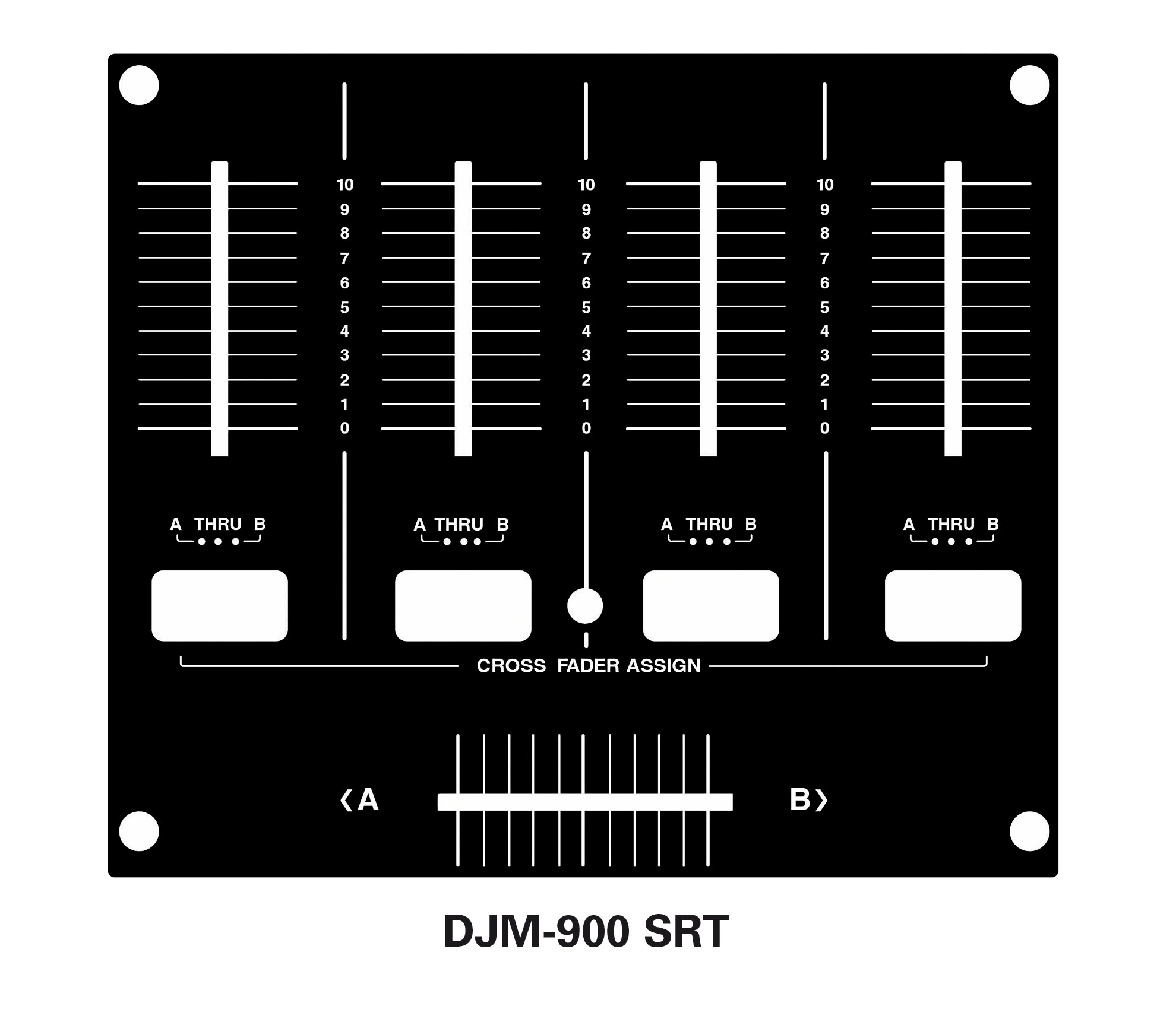 Pioneer先锋混音台DJM-900 NEXUS SRT NXS2 推子面板保护贴膜 - 图0