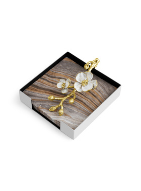 Michael Aram美国手工制作白金花家居小碗点心盘托盘收纳盘子礼盒