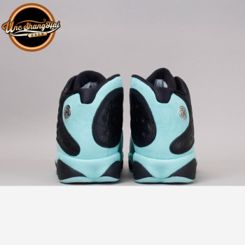 University of North Carolina Air Jordan 13 AJ13 mint ສີຂຽວ crocodile ສີດໍາແລະສີຂຽວ Tiffany 414571-030