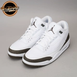 Университет Северной Каролины Air Jordan 3 Mocha AJ3 Mocha Coffee Черно-белый коричневый 136064-122