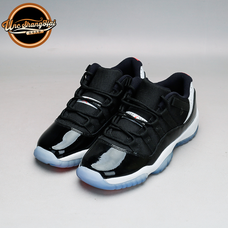 北卡大学Air Jordan 11 Low AJ11 红外线 男子篮球鞋528895-023 - 图0