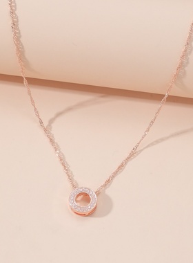 欧美跨境新品ins微镶锆石项链