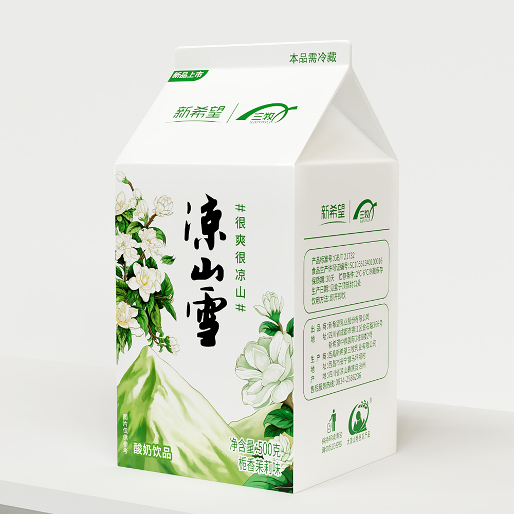 四川西昌凉山雪酸奶500G原味百香果茉莉新希望酸奶儿童乳酸菌-图1