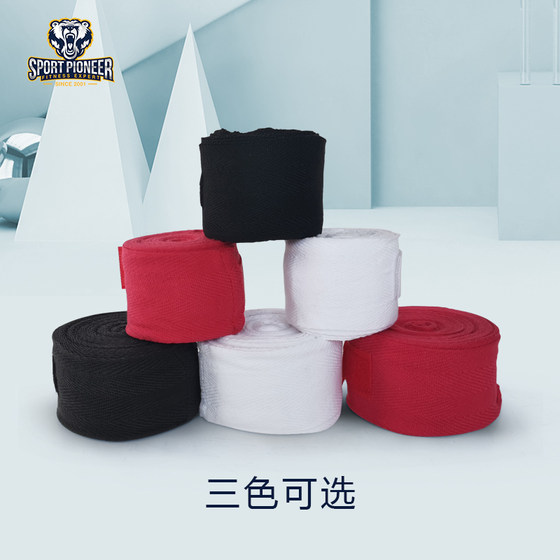 Boxing straps and Sanda protective gear with 4 meters of elasticity around the hands