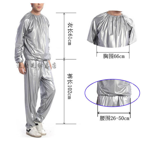 Running, bodybuilding, sweating suit, sauna and steaming